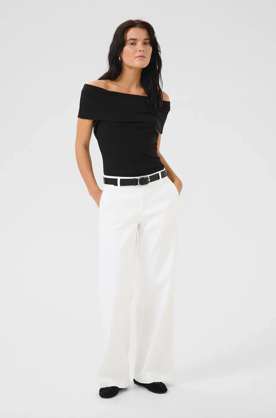 My Essential Wardrobe - Bukser - Hvid - Lara 149 - Stilkompagniet.dk