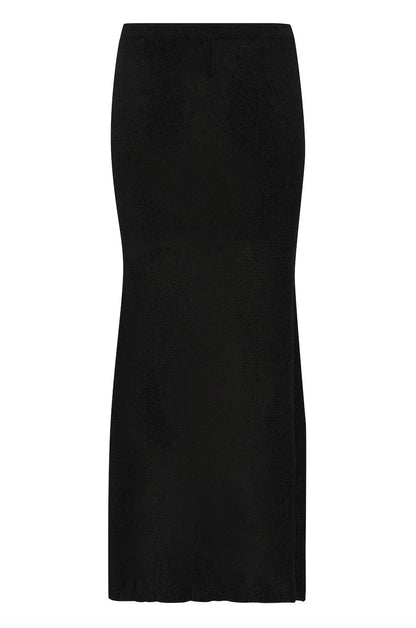 My Essentail Wardrobe - Nederdel - Black - Diva knit - Stilkompagniet.dk