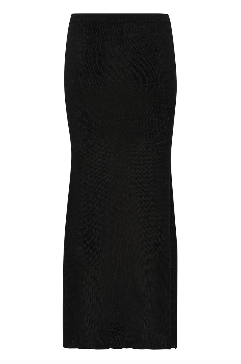 My Essentail Wardrobe - Nederdel - Black - Diva knit