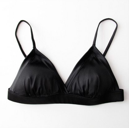 The Collection - Bh - 100% Mulberry silk - Black - Lisa (BEMÆRK str m/l er i preorder til uge 21)