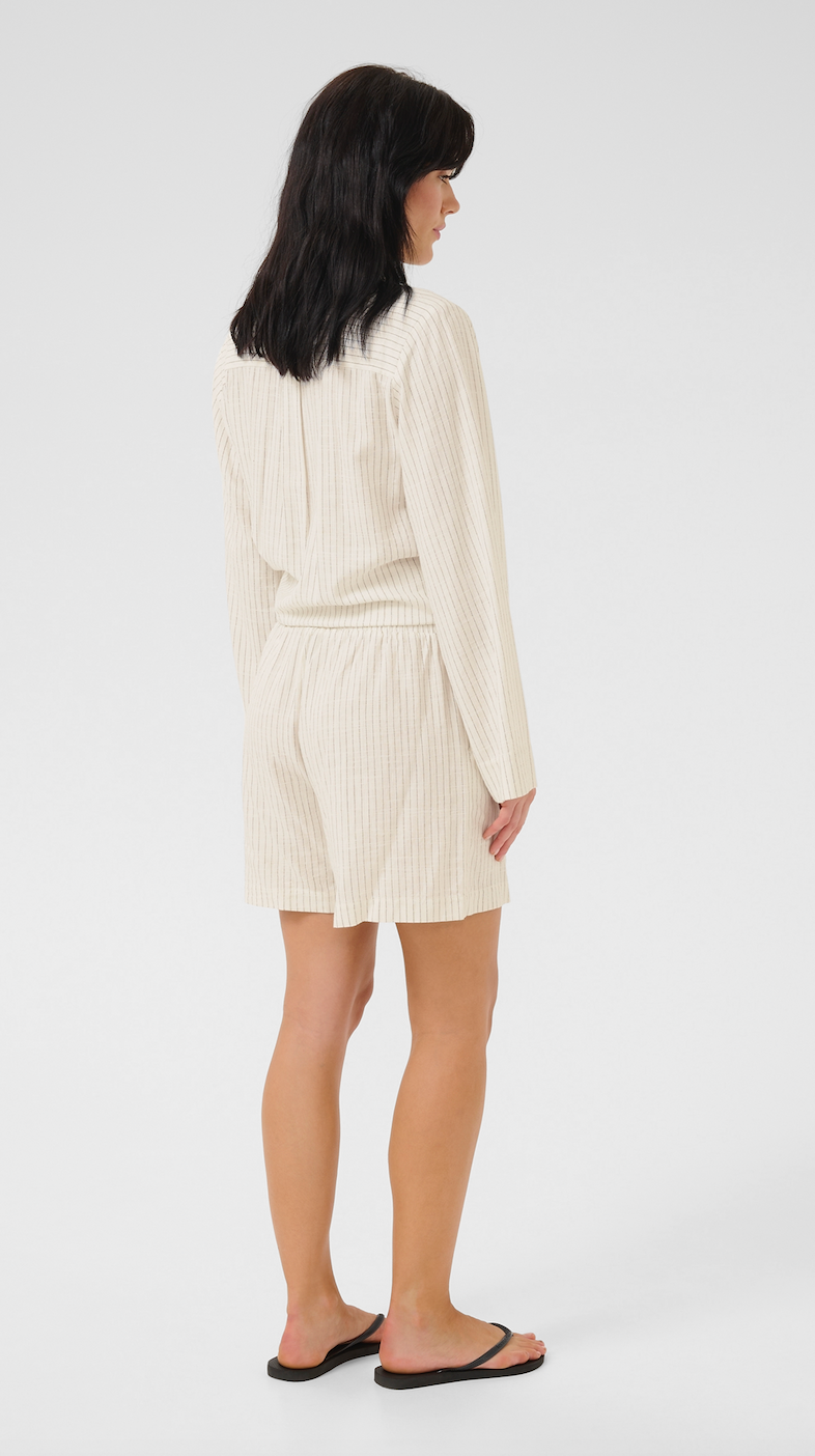 My Essential Wardrobe - Shorts - Snow White W. Stripe - Jannie