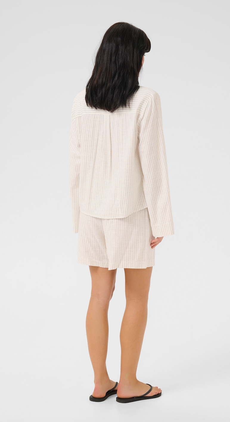 My Essential Wardrobe - Skjorte - Snow White W. Stripe - Jannie