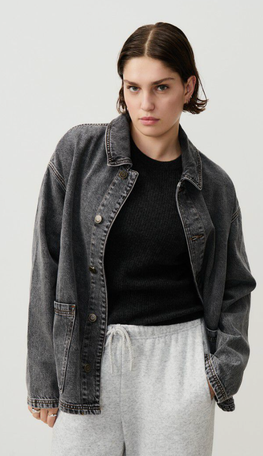 American Vintage - Jakke - Grey Denim - Yopday
