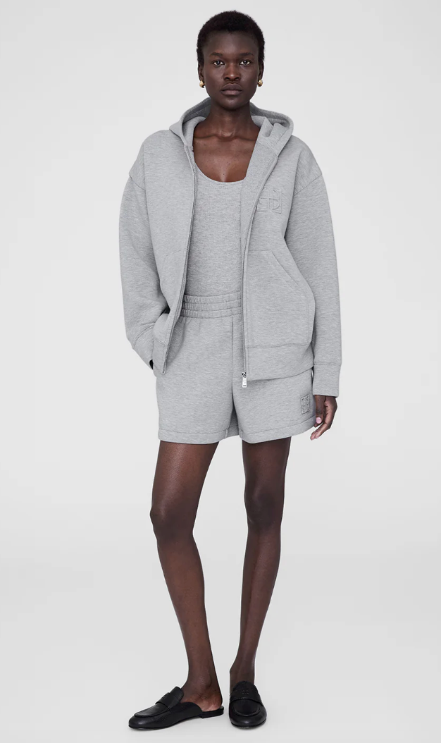 Anine Bing - Hoodie - Grey - Bond Zip Up