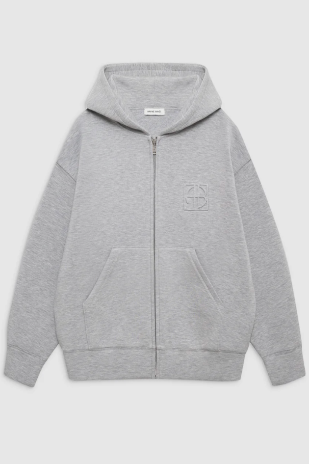 Anine Bing - Hoodie - Grey - Bond Zip Up