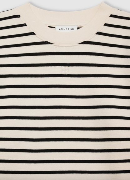 Anine Bing - Kjole - Black stripe french terry - Mona