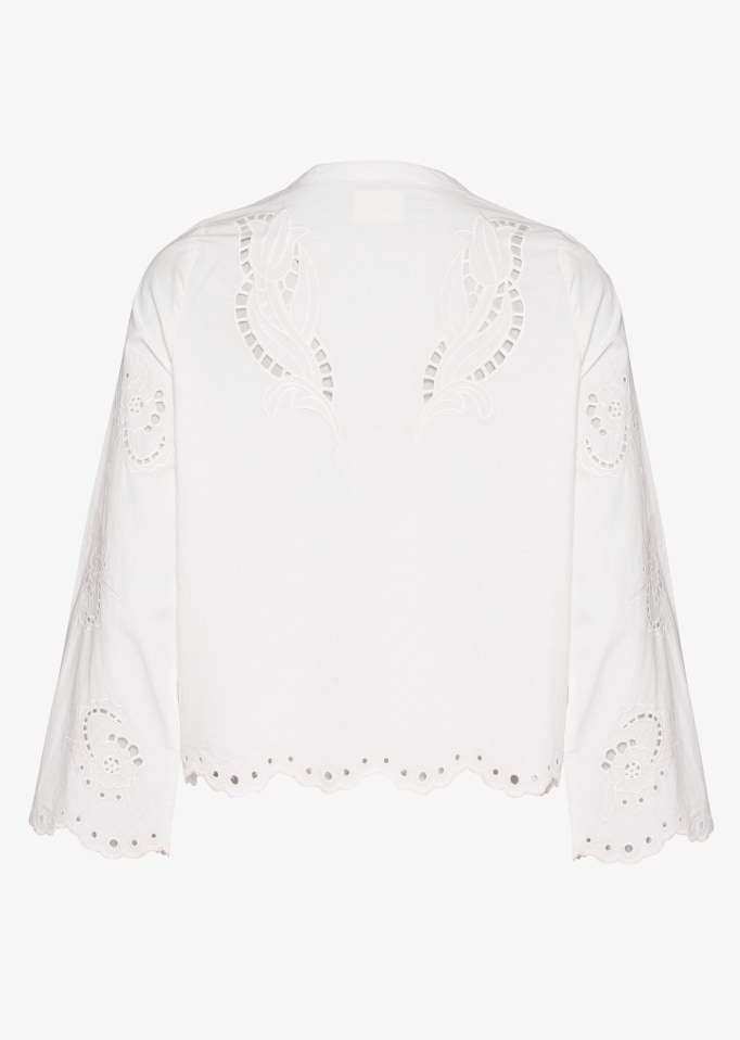 Sissel Edelbo - Skjorte - Hvis broderi anglaise - Cecilie