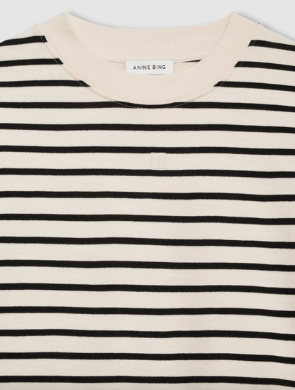 Anine Bing - Sweatshirt - Black stripe french terry - Dean