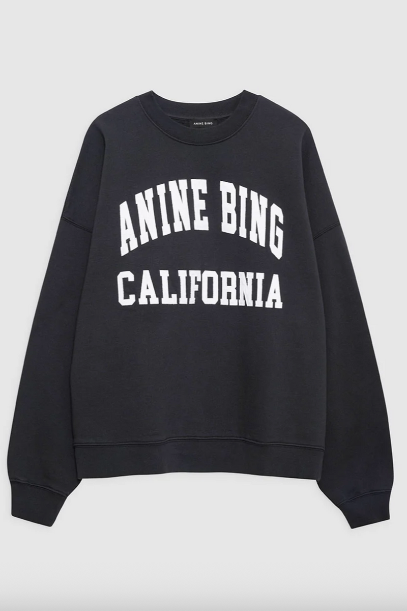 Anine Bing - Sweatshirt - Vintage Black - Miles - Stilkompagniet.dk