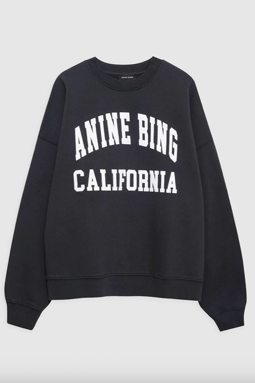 Anine Bing - Sweatshirt - Vintage Black - Miles - Stilkompagniet.dk