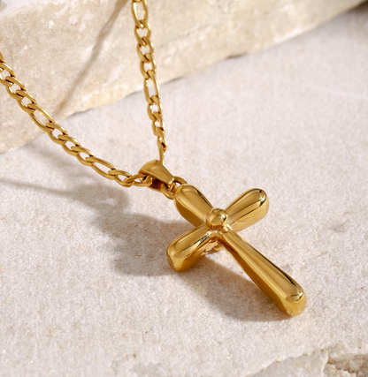 Nine Flower Crosses Necklace
