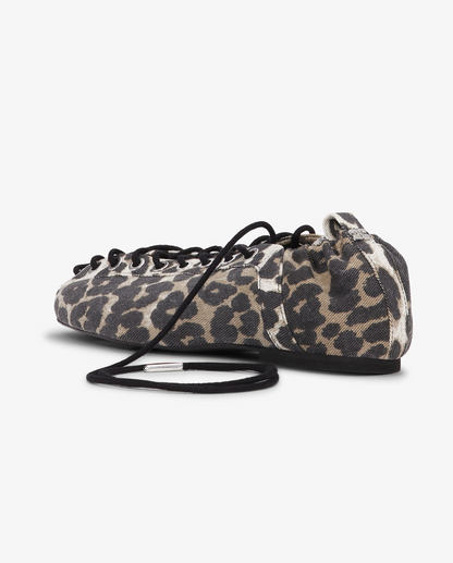 GANNI - Ballerina - Leo - Oleatex Lace-Up