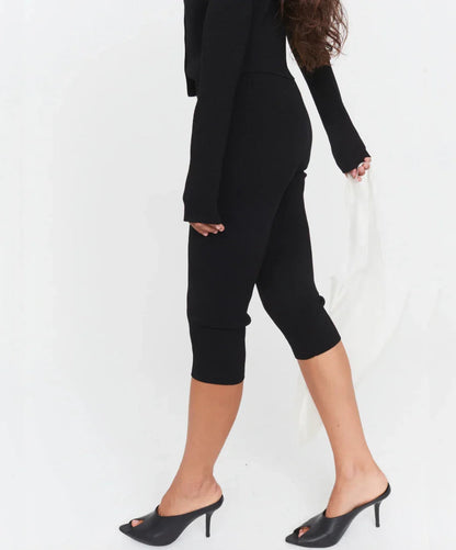 The Garment - Capri bukser - Knit Black - Madison - Stilkompagniet.dk
