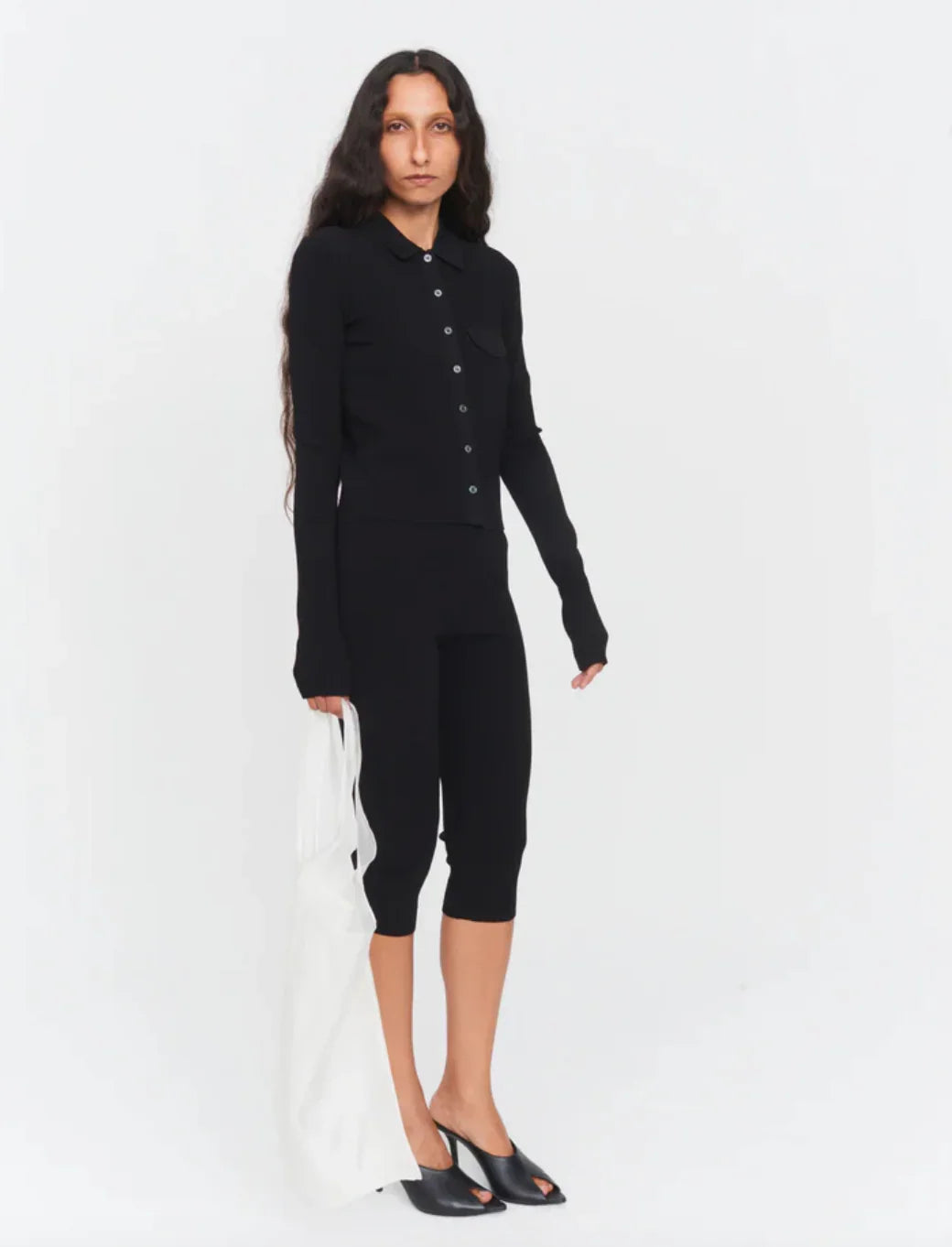 The Garment - Capri bukser - Knit Black - Madison - Stilkompagniet.dk