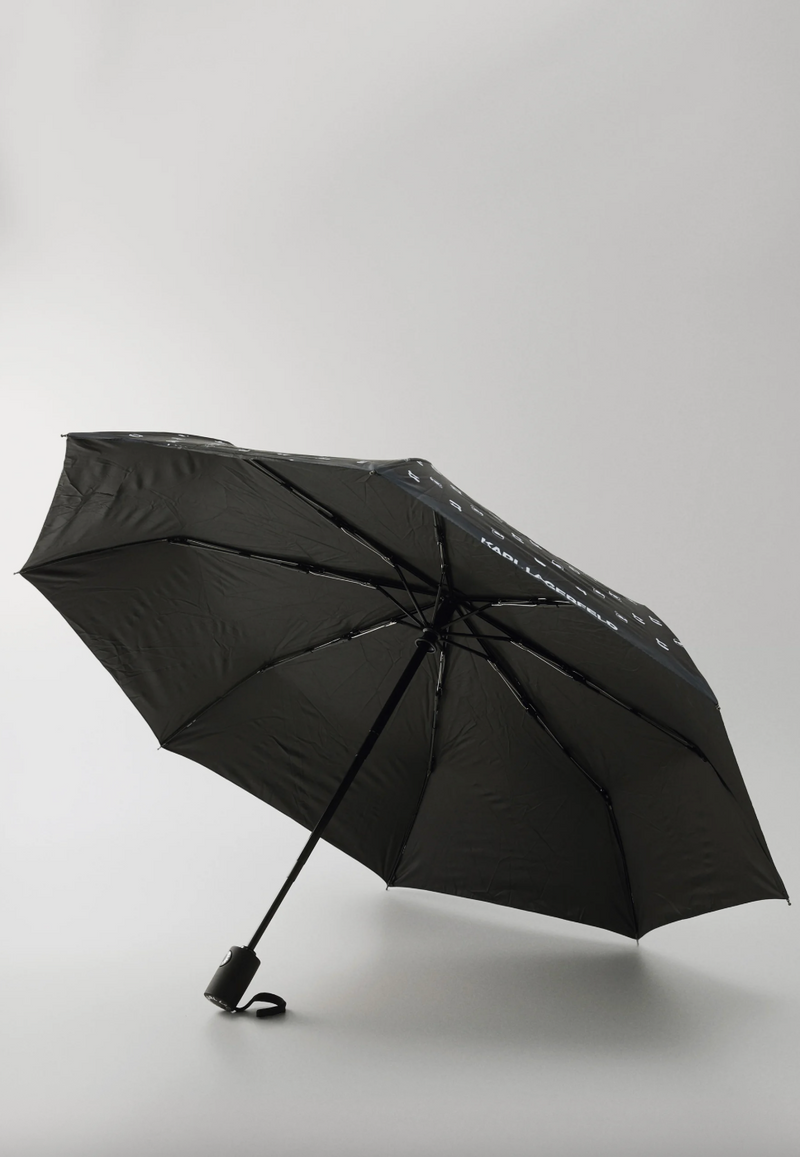 Karl Lagerfeld - Paraply - Black - Ikon AOP small