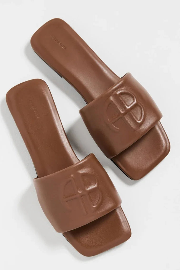 Anine Bing - Sandal - Cognac - Ria slides - Stilkompagniet.dk