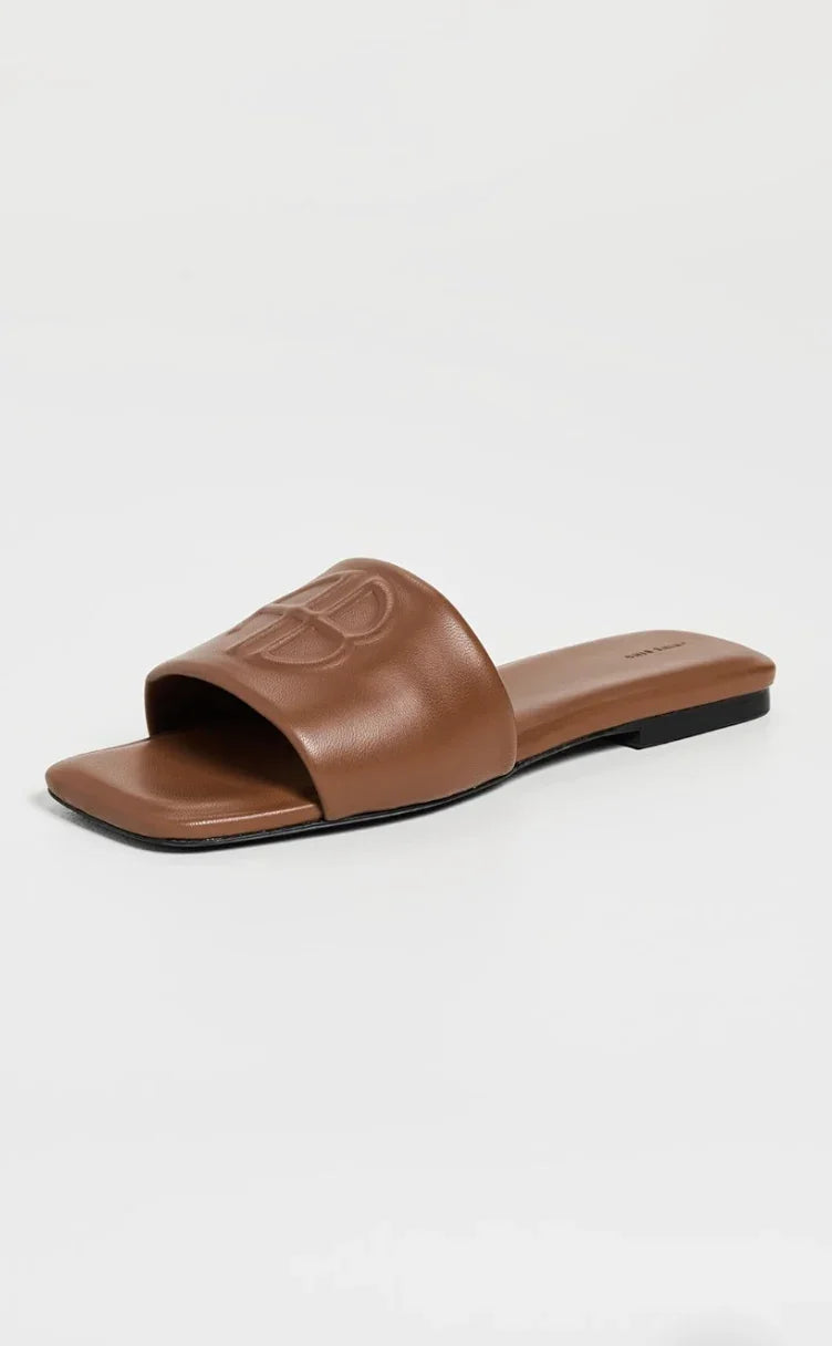 Anine Bing - Sandal - Cognac - Ria slides - Stilkompagniet.dk