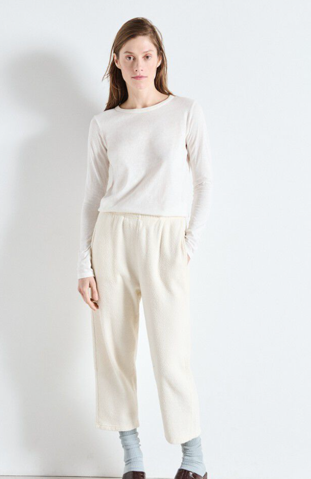 American Vintage - Langærmet t-shirt - Blanc White - Gamipy - Stilkompagniet.dk