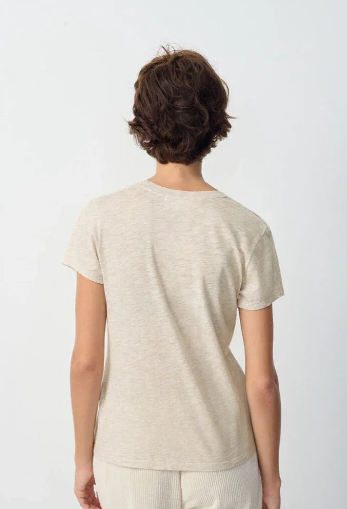 American Vintage - T-shirt - Creme Chine - Jacksonville - Stilkompagniet.dk