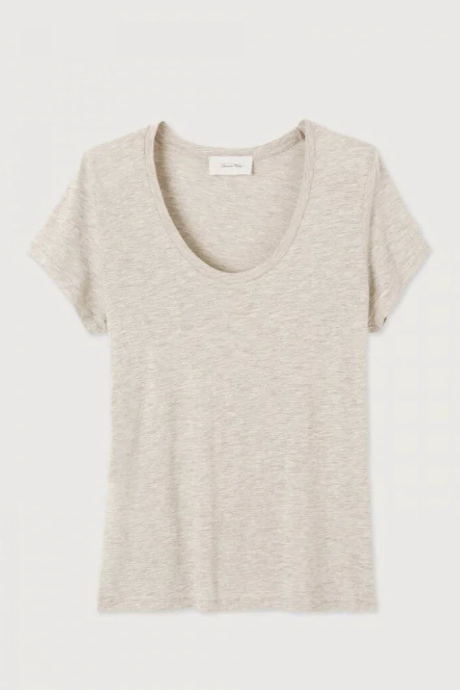 American Vintage - T-shirt - Creme Chine - Jacksonville - Stilkompagniet.dk