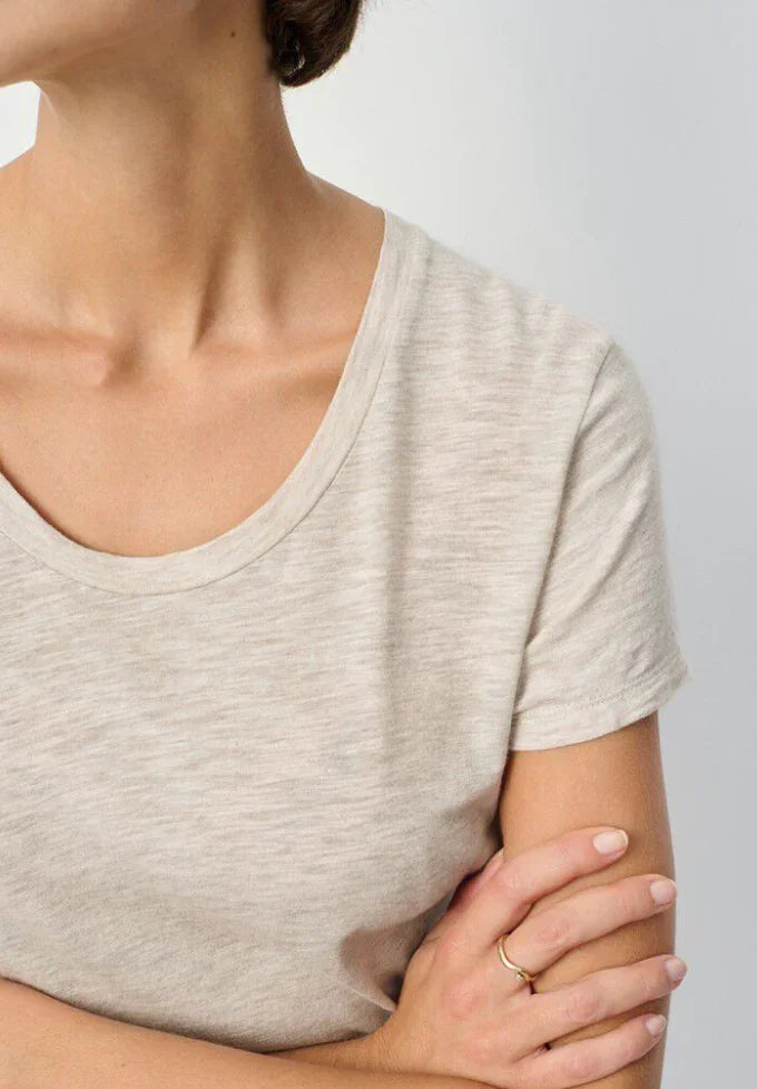 American Vintage - T-shirt - Creme Chine - Jacksonville - Stilkompagniet.dk