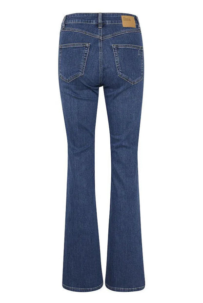 My Essential Wardrobe - Jeans - Blue Wash - 36 The Dekota 148 High Bootcut - Stilkompagniet.dk