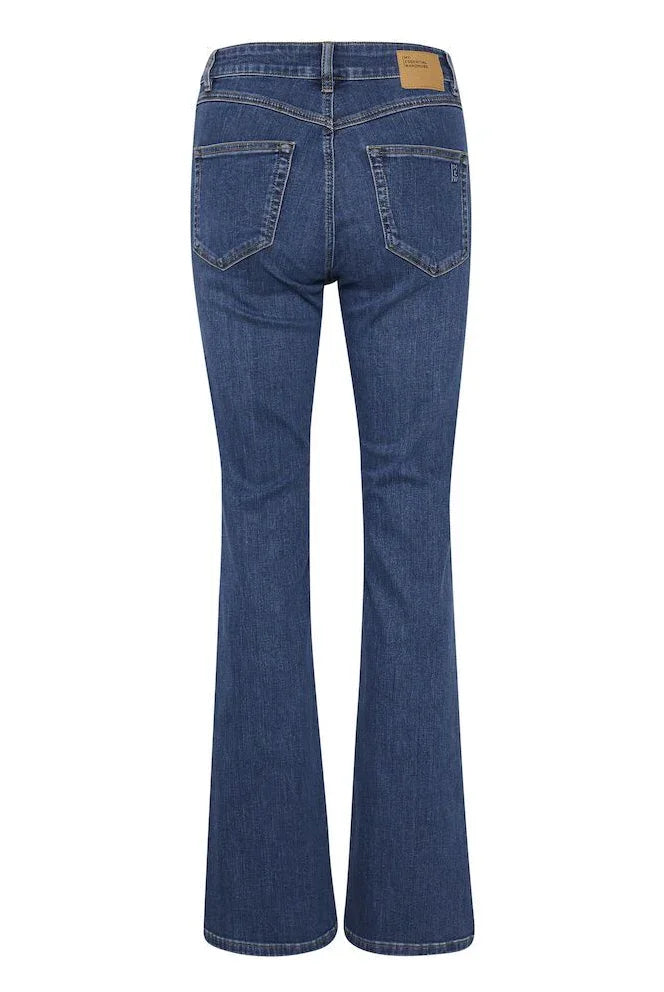 My Essential Wardrobe - Jeans - Blue Wash - 36 The Dekota 148 High Bootcut - Stilkompagniet.dk