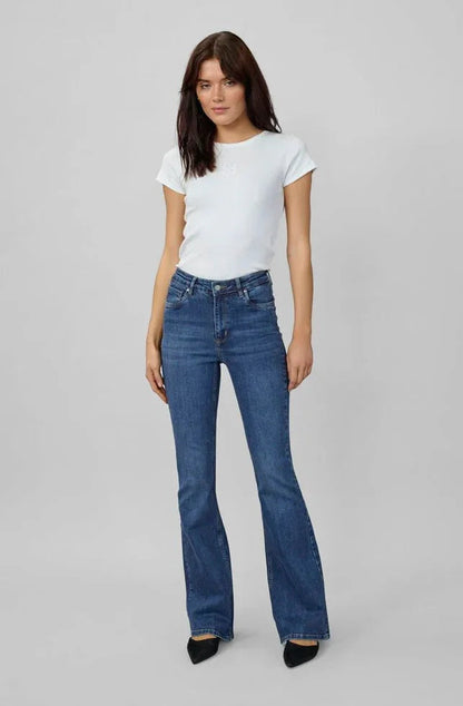 My Essential Wardrobe - Jeans - Blue Wash - 36 The Dekota 148 High Bootcut - Stilkompagniet.dk