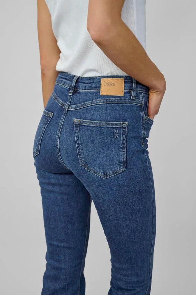 My Essential Wardrobe - Jeans - Blue Wash - 36 The Dekota 148 High Bootcut - Stilkompagniet.dk