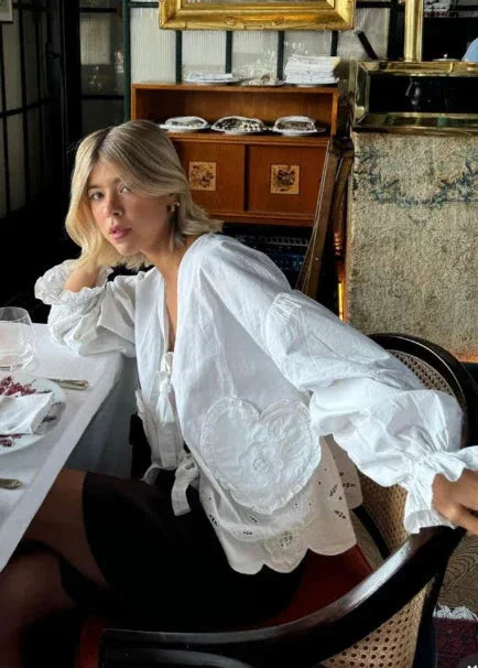 Bomuldsskjorte - Hvid - Maibritt organic cotton - Sissel Edelbo sss - Stilkompagniet.dk