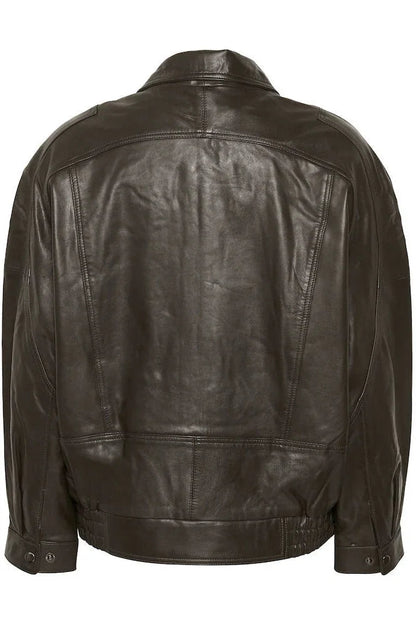 My Essential Wardrobe - Læderjakke - Delicioso Brown - Akela - Stilkompagniet.dk