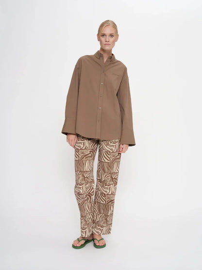 2NDDAY - Skjorte - Walnut - Clarome - Stilkompagniet.dk