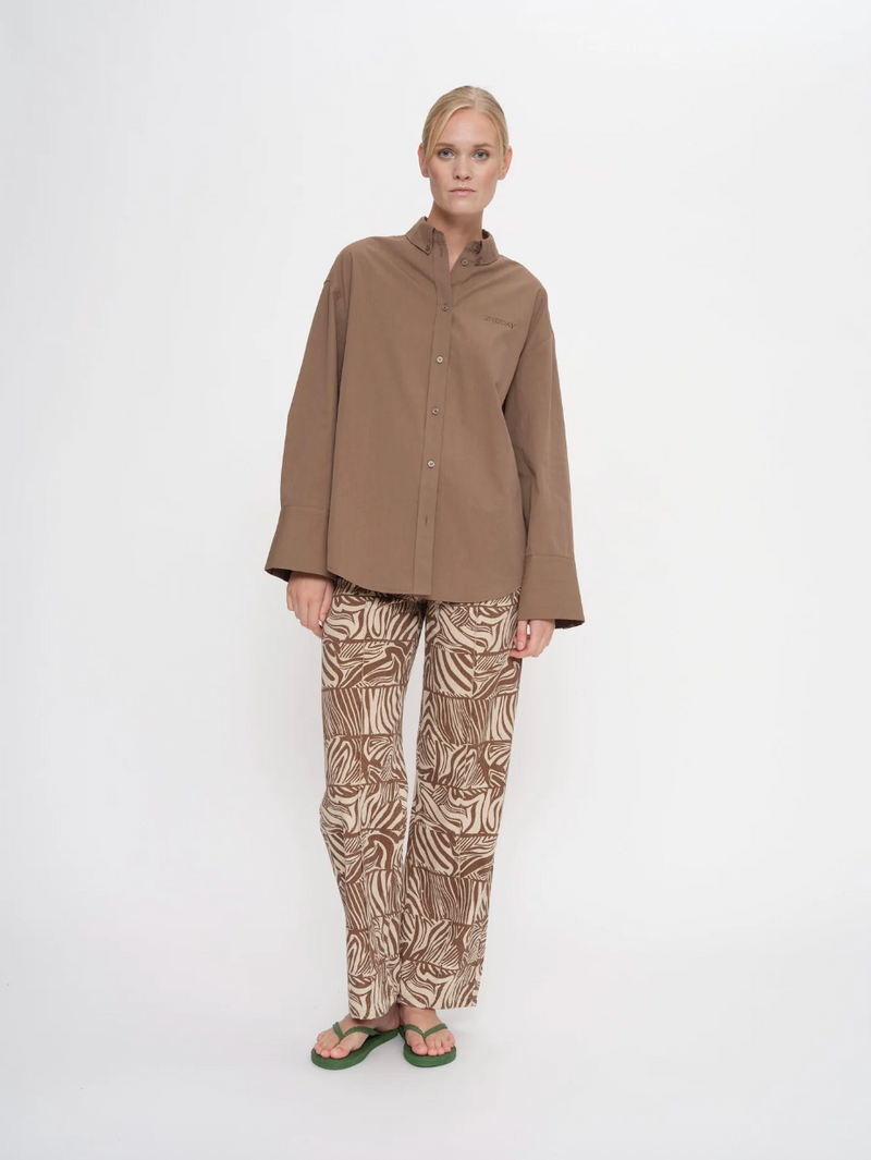 2NDDAY - Skjorte - Walnut - Clarome - Stilkompagniet.dk