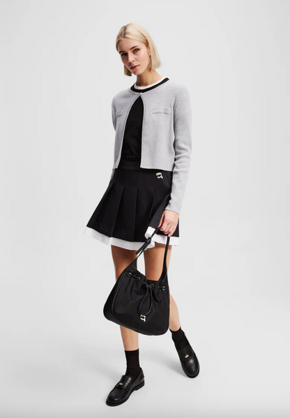 Karl Lagerfeld - Nederdel - Sort - Mini pleated skirt
