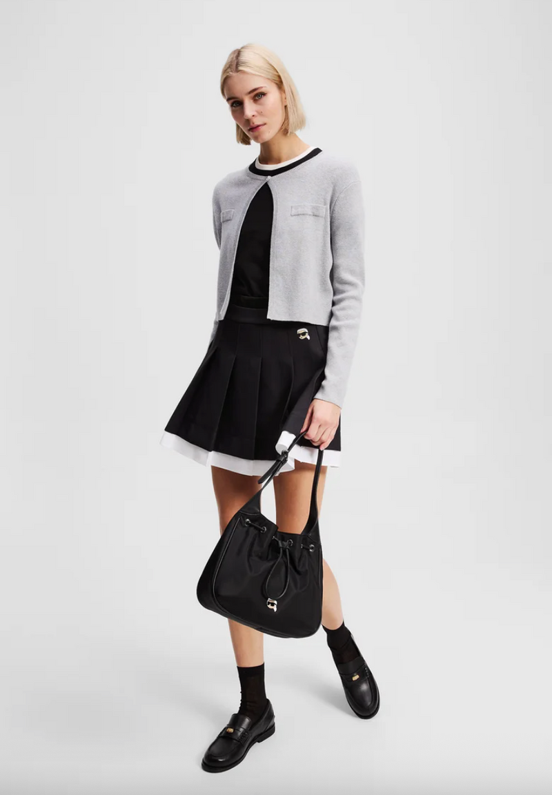 Karl Lagerfeld - Nederdel - Sort - Mini pleated skirt