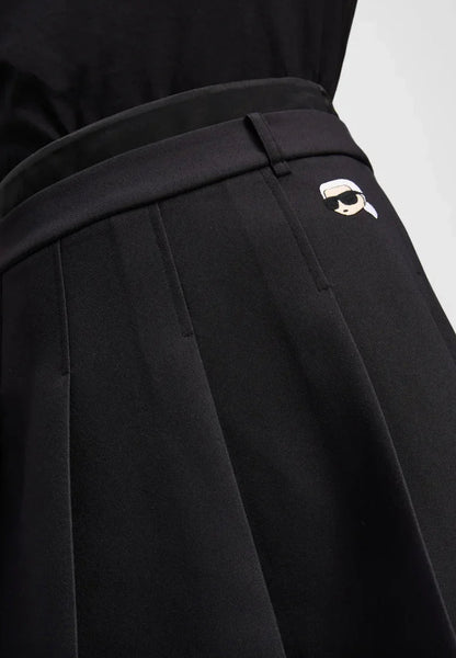 Karl Lagerfeld - Nederdel - Sort - Mini pleated skirt - Stilkompagniet.dk