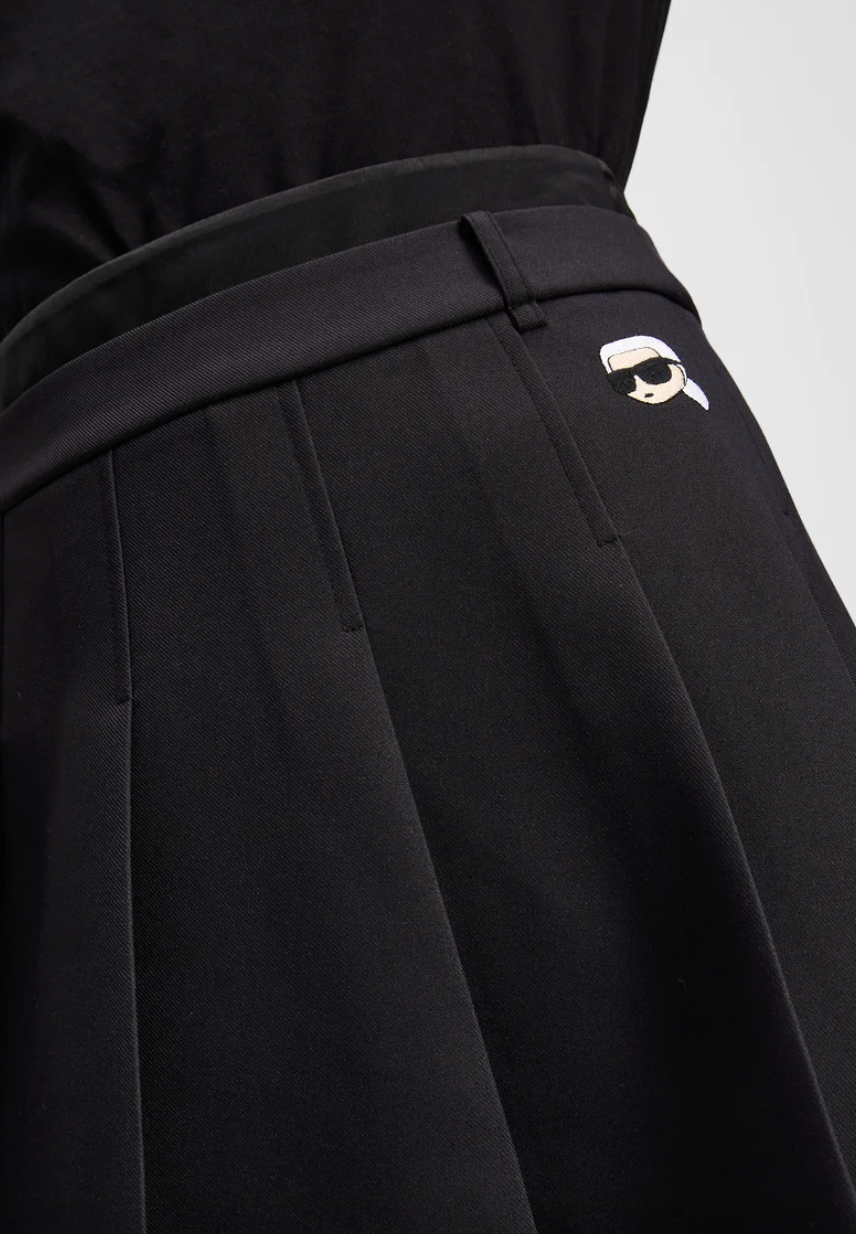 Karl Lagerfeld - Nederdel - Sort - Mini pleated skirt