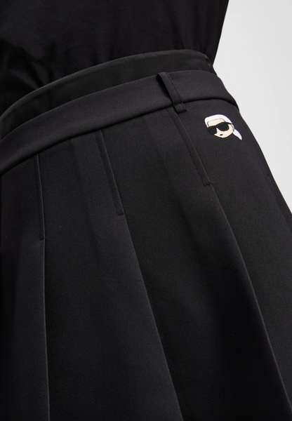 Karl Lagerfeld - Nederdel - Sort - Mini pleated skirt