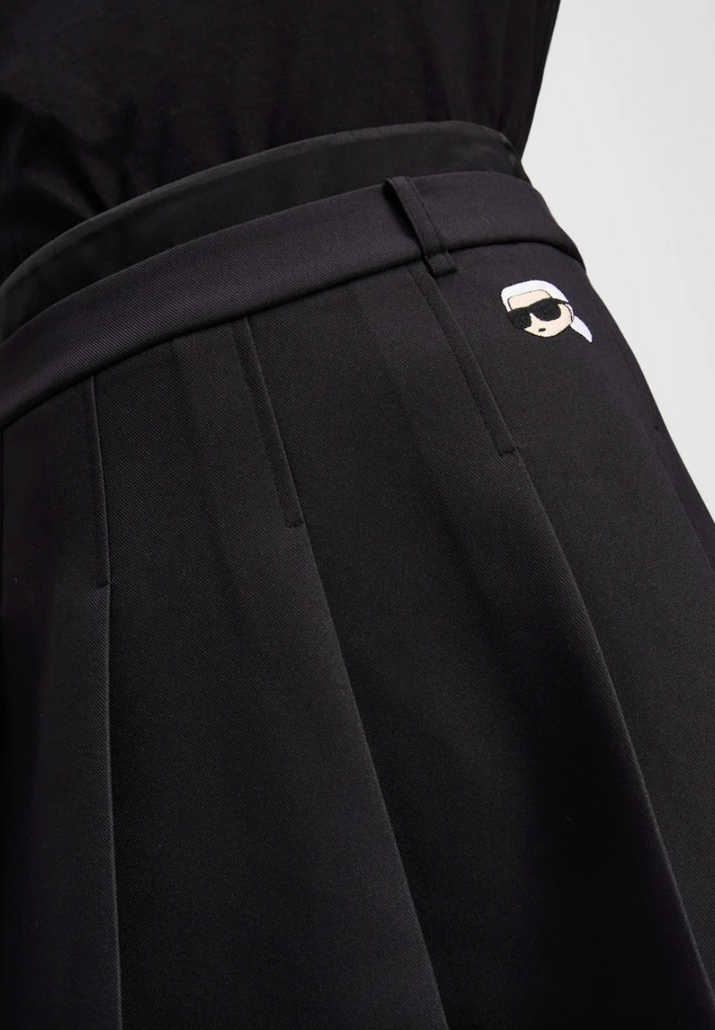 Karl Lagerfeld - Nederdel - Sort - Mini pleated skirt