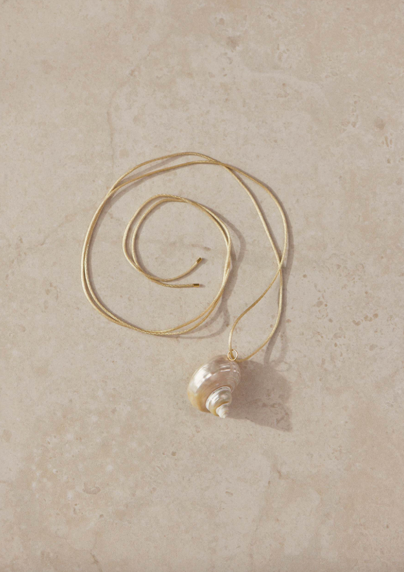 Anni Lu - Halskæde - Vanilla - Shell on a string