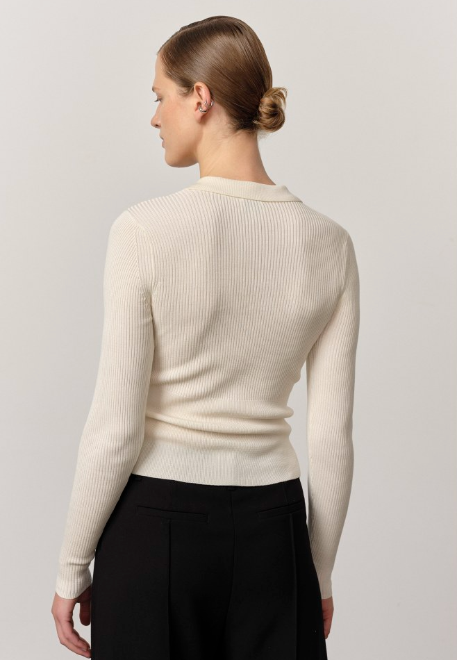 Herskind - Polo strik - Off White - Finn
