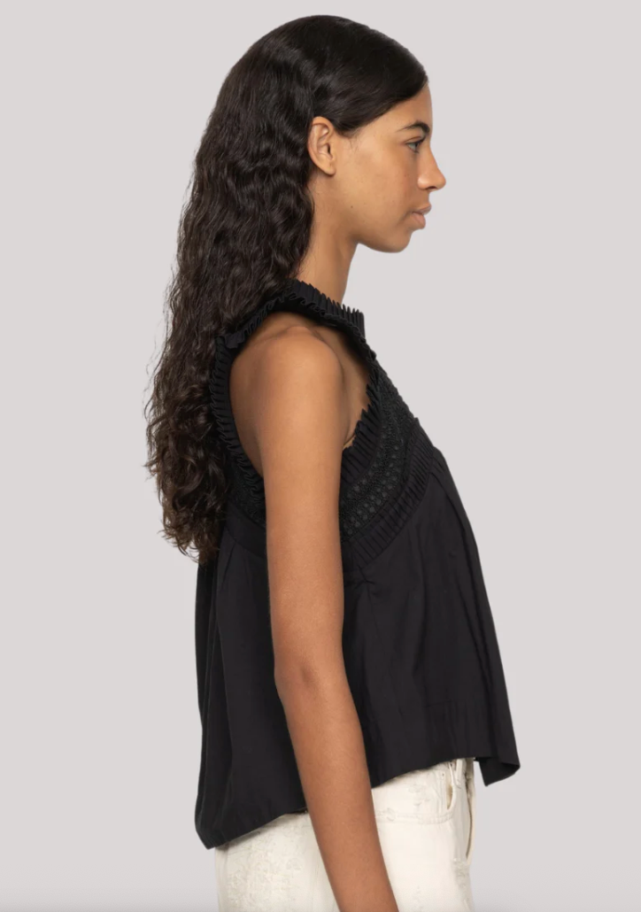 Sea New York - Top - Black - Larissa Embroidery