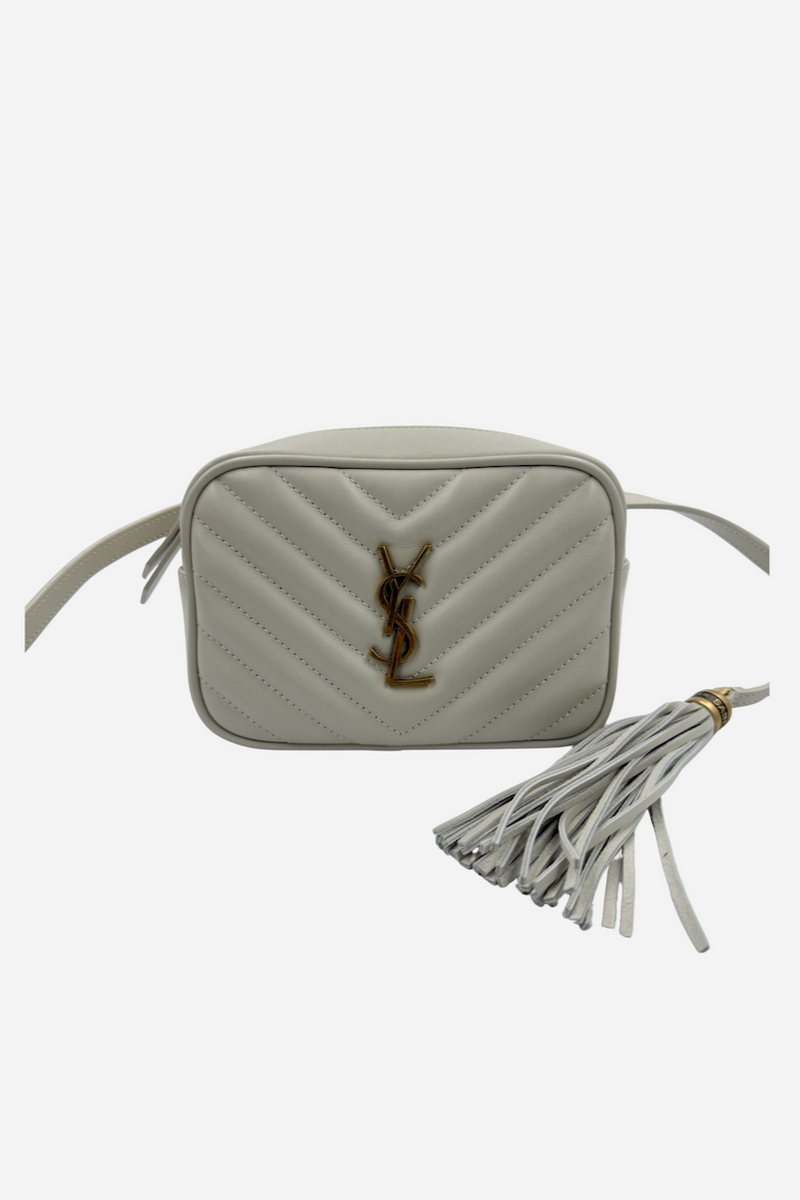 Yves Saint Laurent - Lou crossbody bag - White - Secondhand