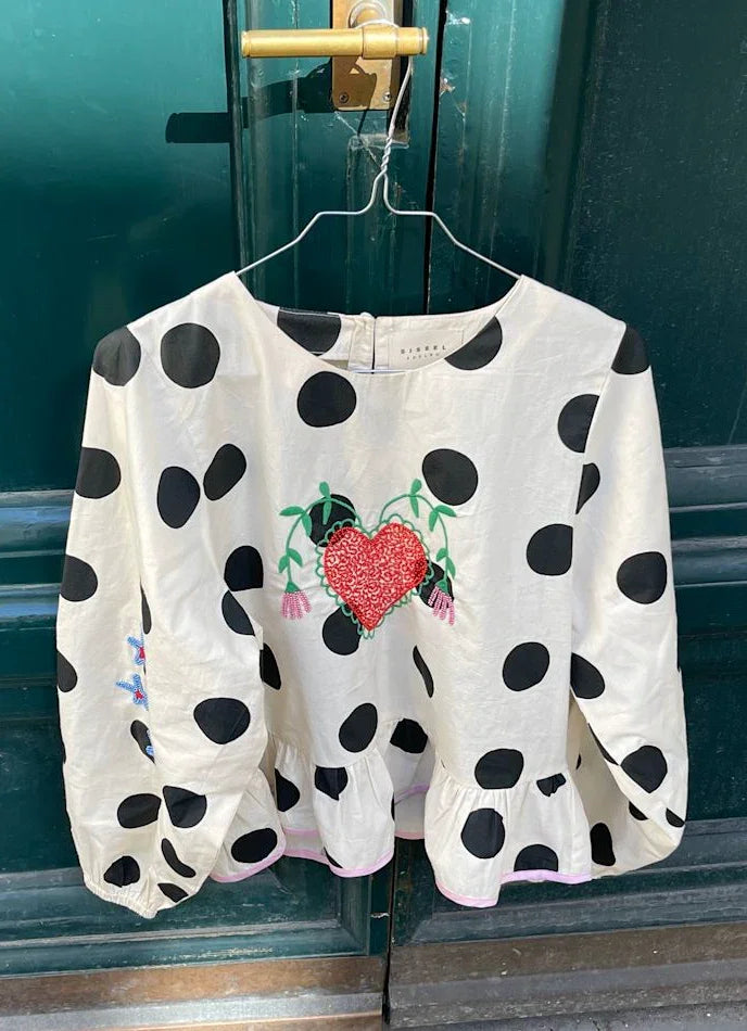 Sissel Edelbo - Bluse - Black Dot - Diana - sss