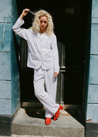 Sissel Edelbo - Nattøjssæt - Navy Dot - Nuit sss - Stilkompagniet.dk