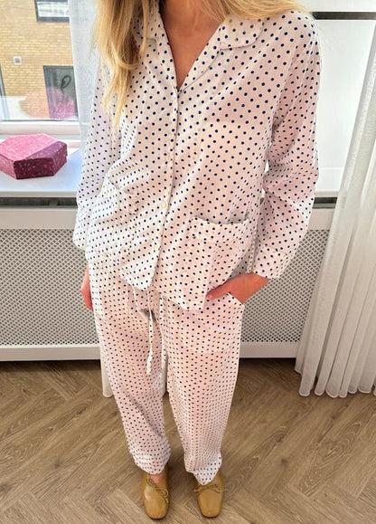Sissel Edelbo - Nattøjssæt - Navy Dot - Nuit sss - Stilkompagniet.dk