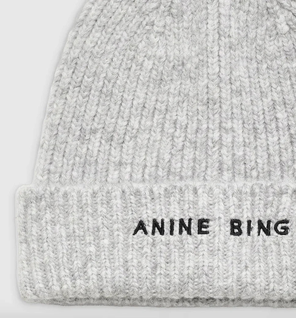 Anine Bing - Hue - Grey - Elia Beanie - Stilkompagniet.dk