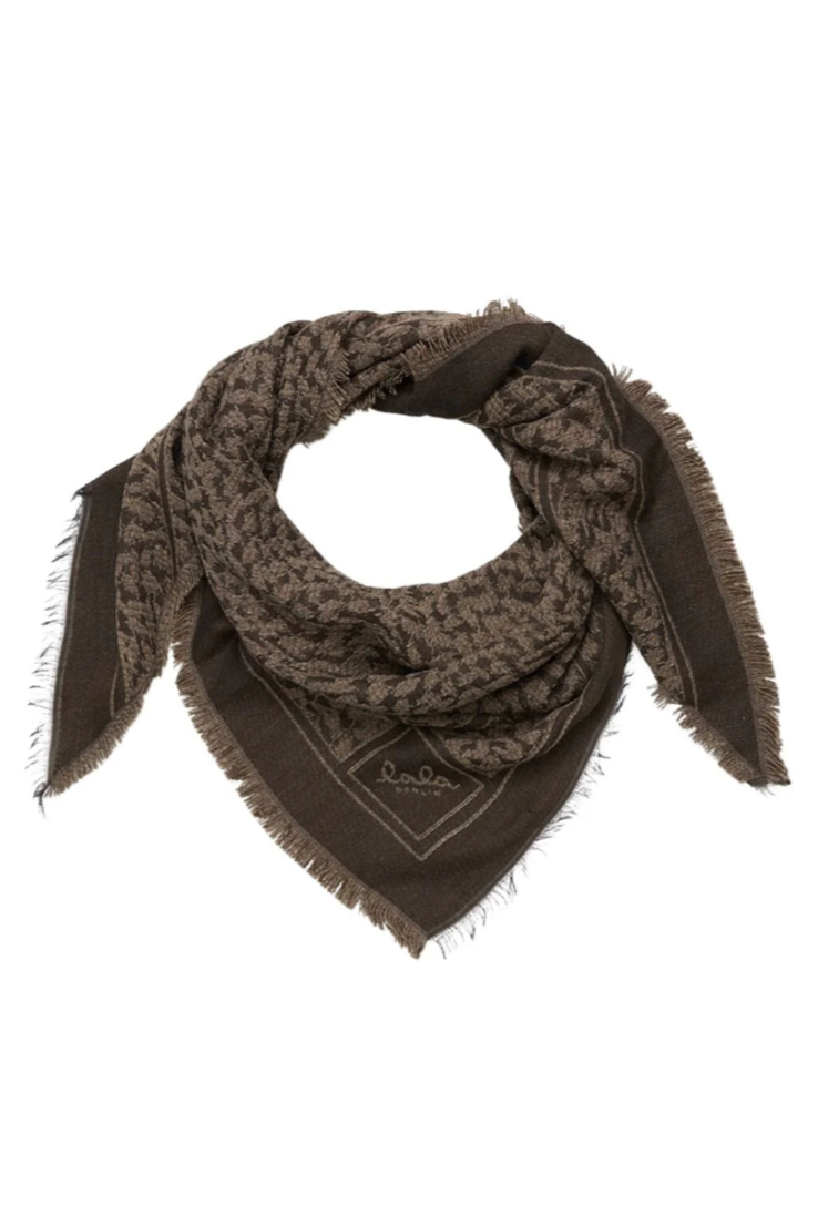 Lala Berlin - Halstørklæde - Wool - Mud - Annye