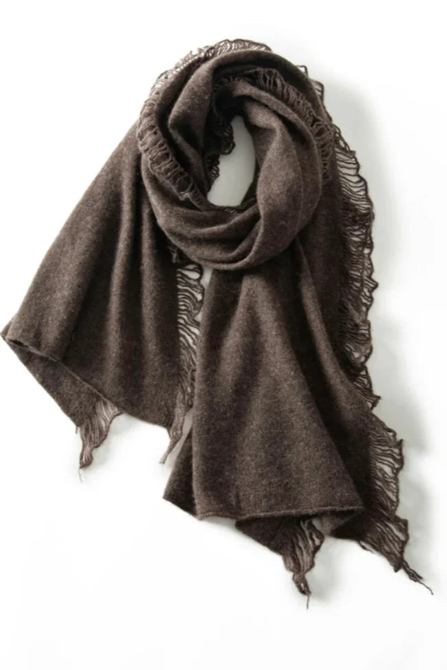 Andcopenhagen - Cashmere tørklæde - Dark Coffee - Mira - Stilkompagniet.dk