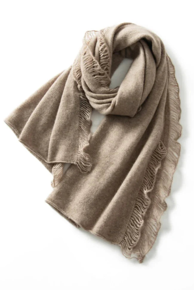 Andcopenhagen - Cashmere tørklæde - Lys Coffee - Mira (bemærk preorder) - Stilkompagniet.dk